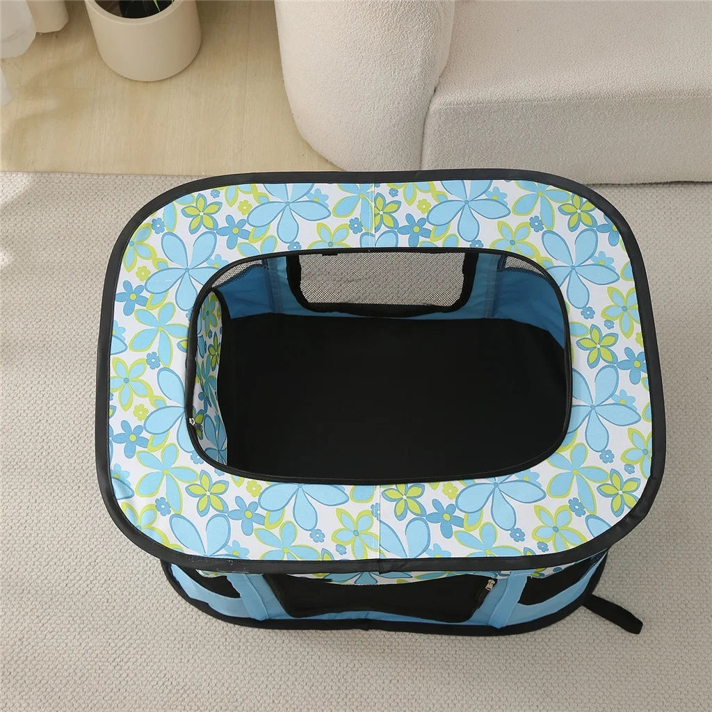 Portable Foldable Dog Playpen with Carrying Case I28205