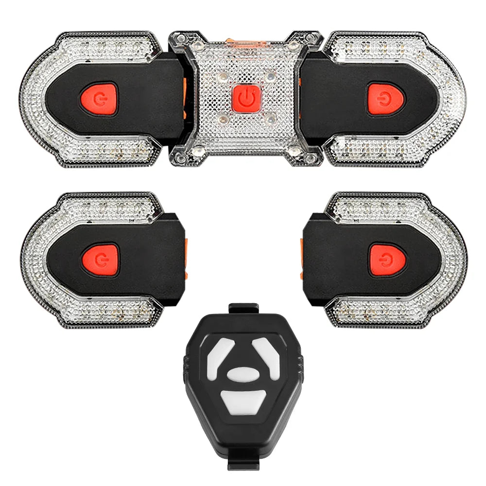Wireless Control Bike Turn Signal Light Waterproof Bicycle Front Rear Safety Warning Light X59167