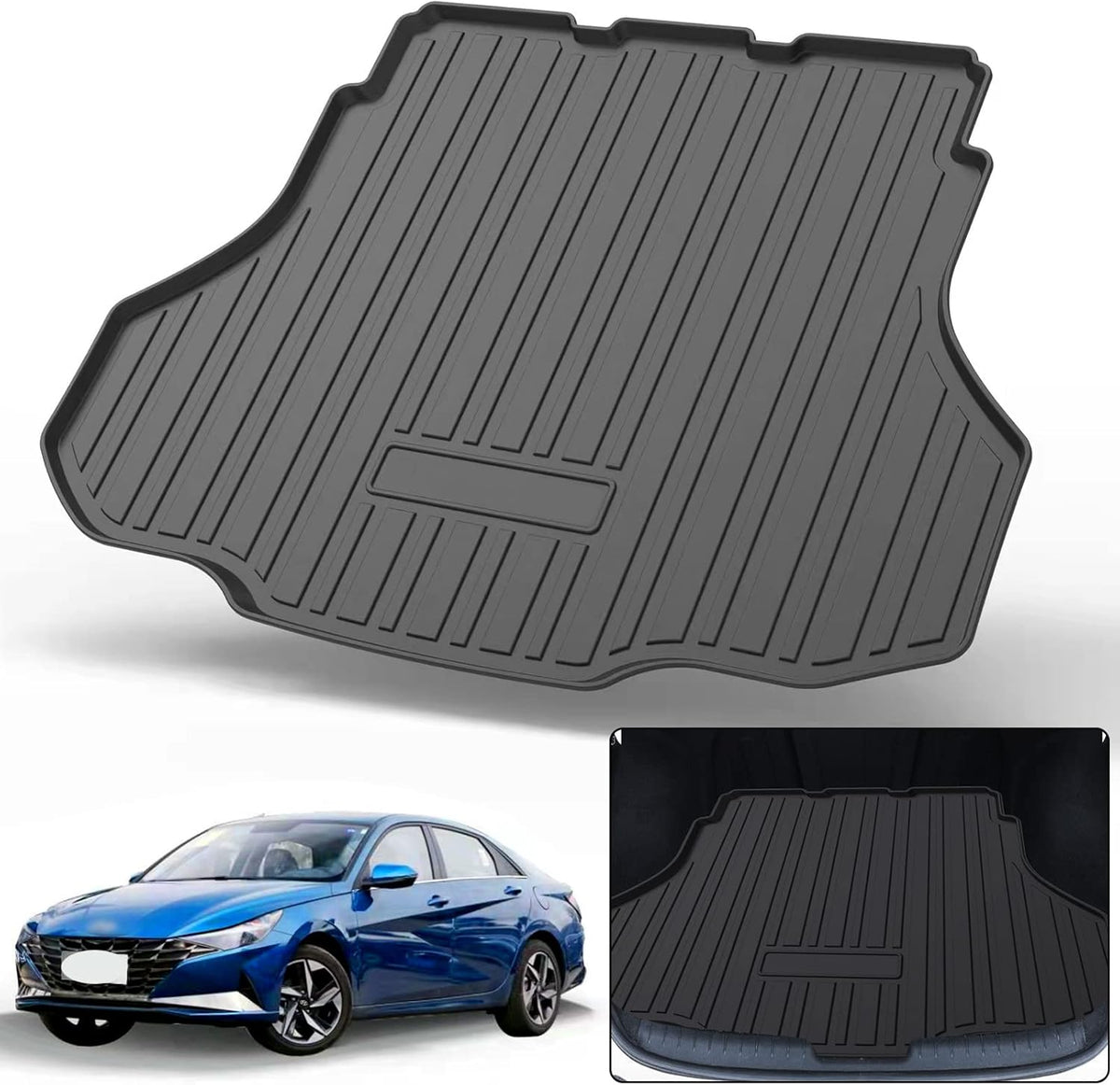 Black TPO Waterproof Rear Cargo Tray Pack of 2 W9348