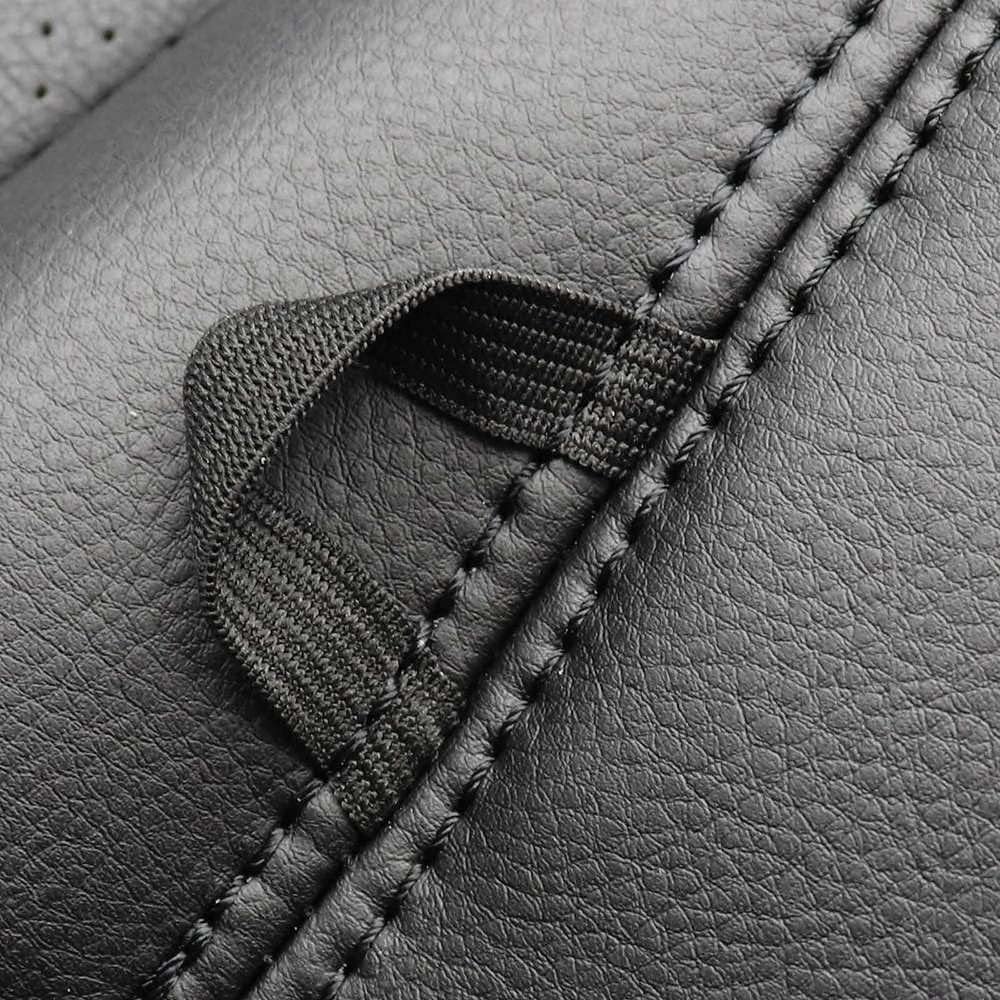 Black Bottom Perforated Leather Seat Cover Pack of 2 J802728