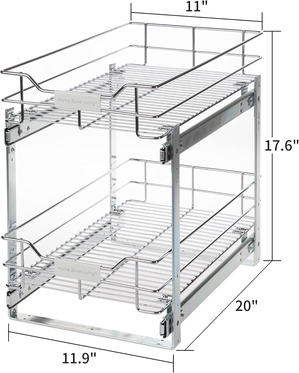 2-Tier Slide Out Drawer Cabinet Organizer A3245