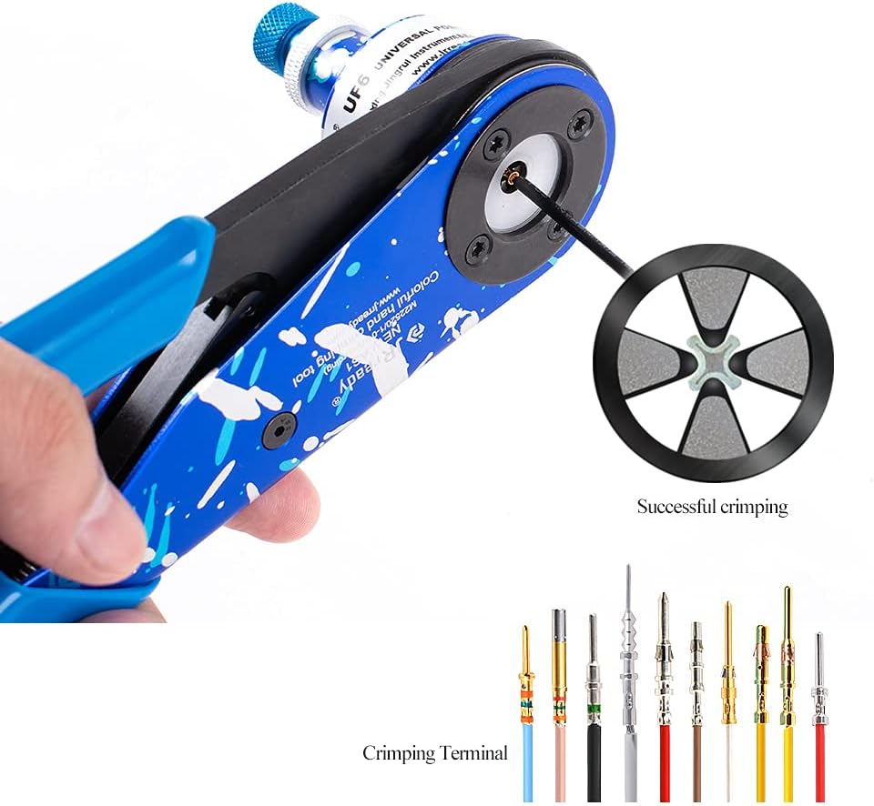Closed Barrel Crimping Tool Kit with Universal Positioner for Heavy Duty Connectors Contacts Z7328