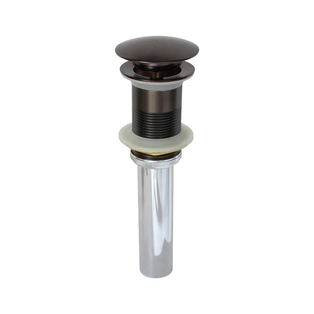Oil Rubbed Bronze Bathroom Ensemble with Vessel Sink, Waterfall Faucet, Pop-Up Drain T62050