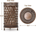 Antique Look Metal Umbrella Stand with Removable Drip Tray N97167