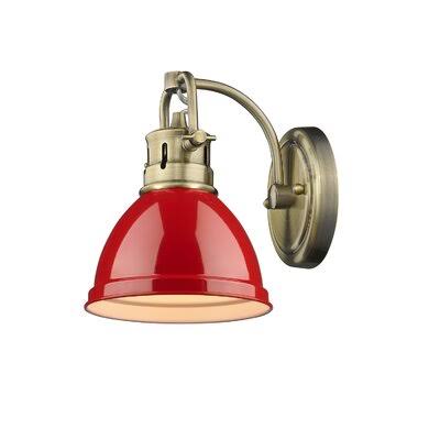 Aged Brass Armed Sconce Z555