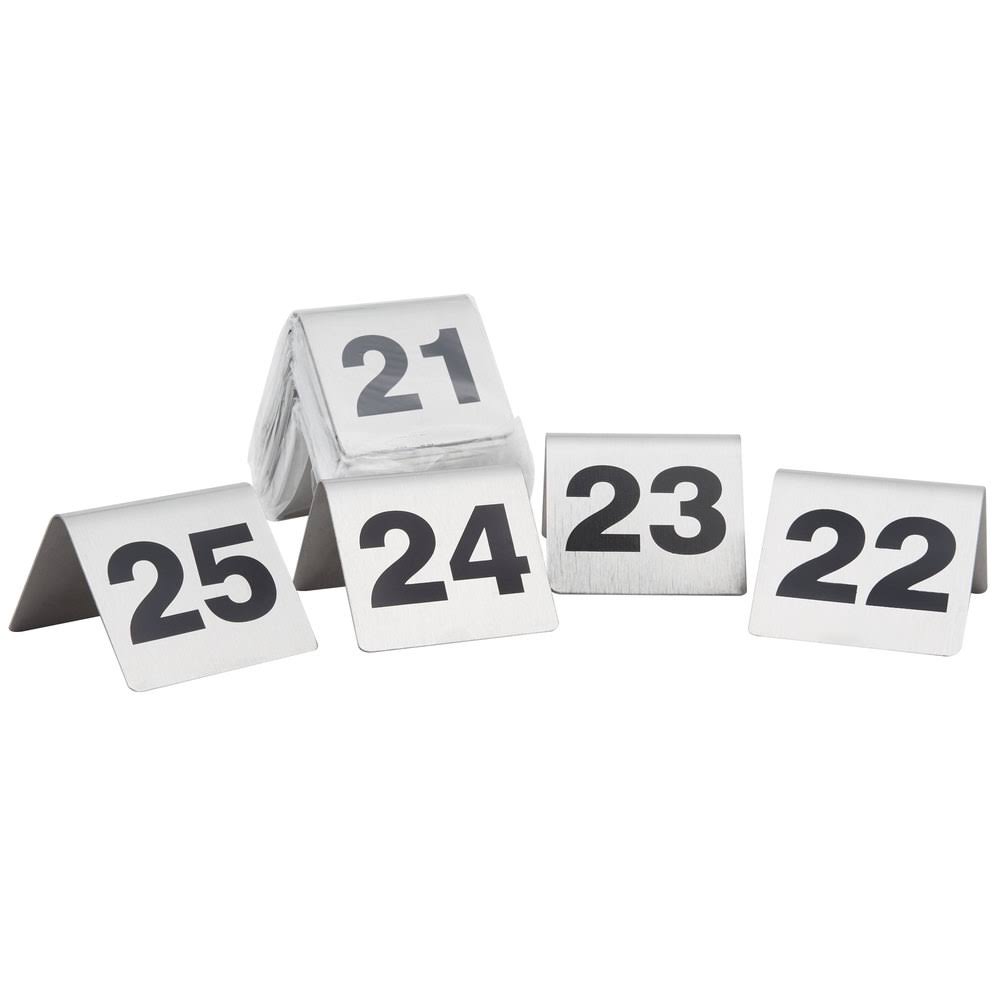 Stainless Steel Number Tents 1-25 S326720