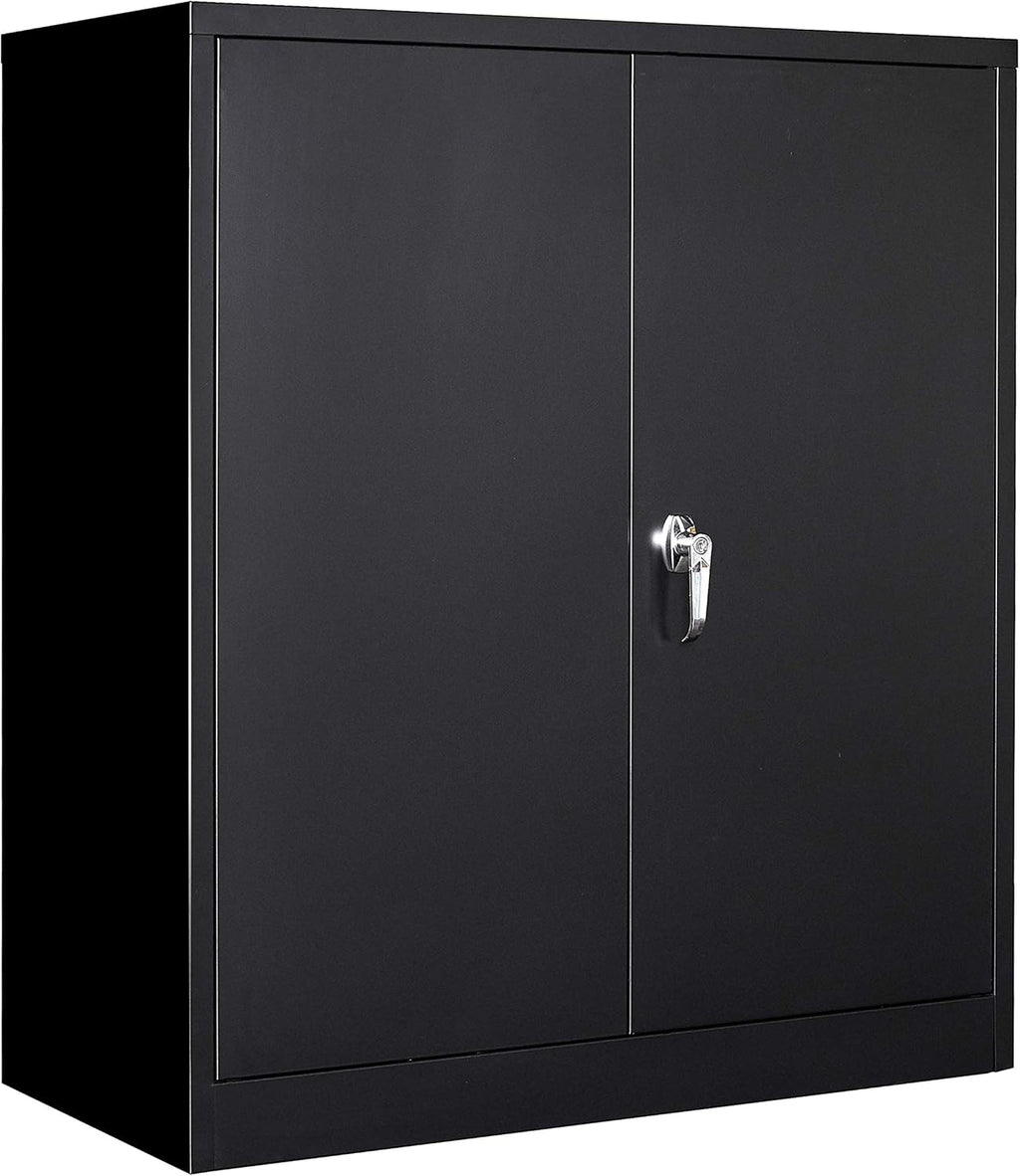 72" Tall Steel Storage Cabinet with Locking Door and 4 Adjustable Shelves Y253