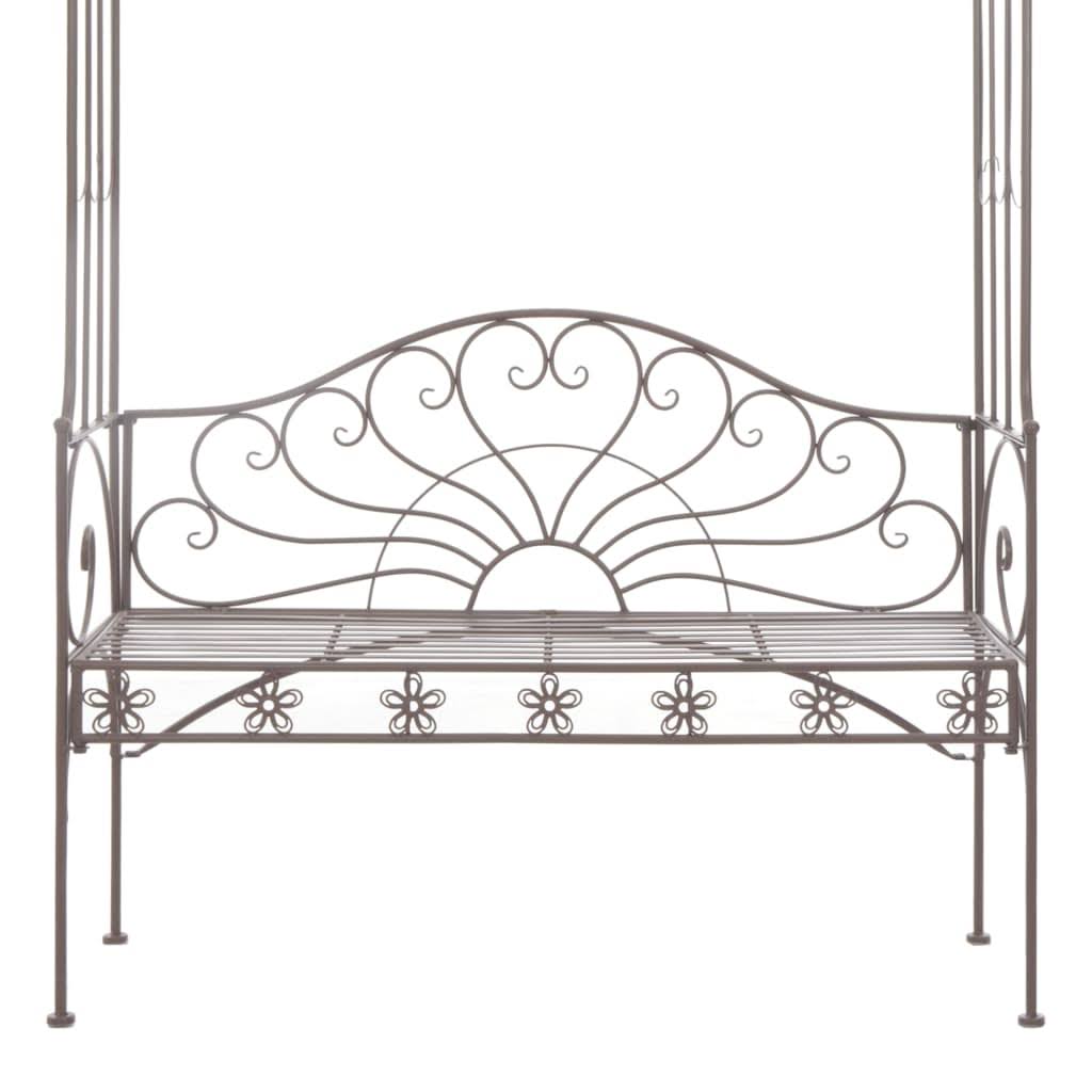 Antique Brown Iron Garden Bench R380