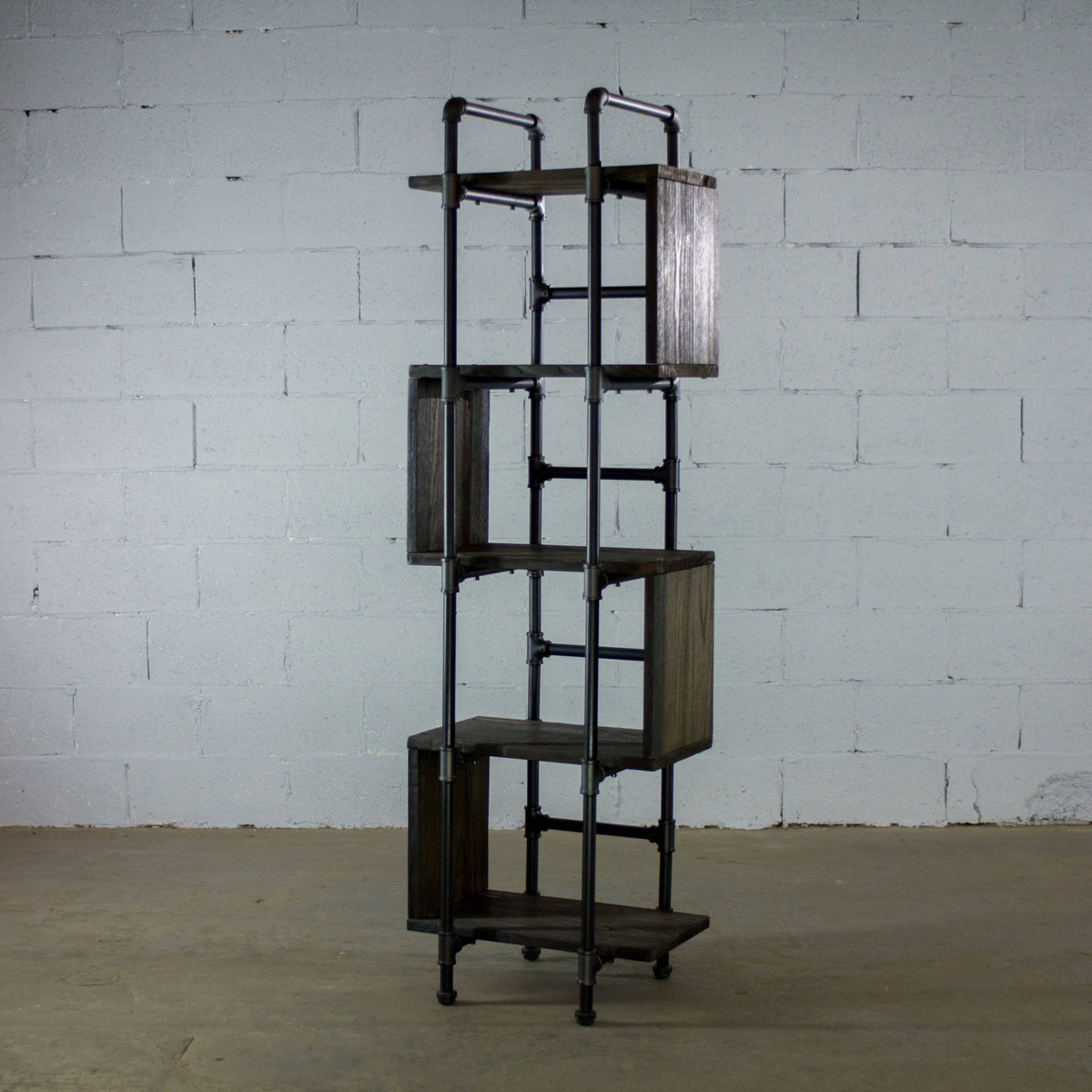 Modern Industrial Etagere Bookcase Display Y1483