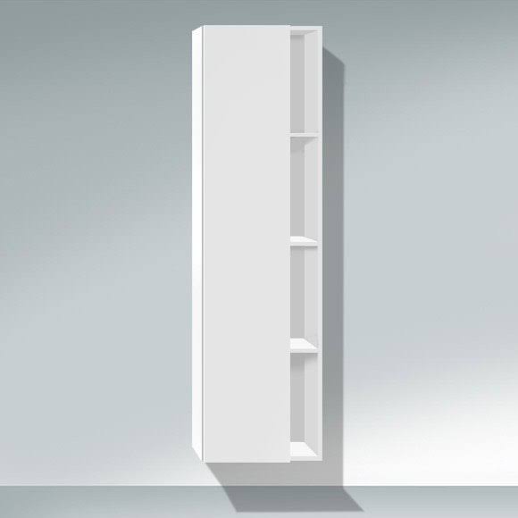 Tall Cabinet with Bi-Color Pine Silver Front and Basalt Matt Side V8494