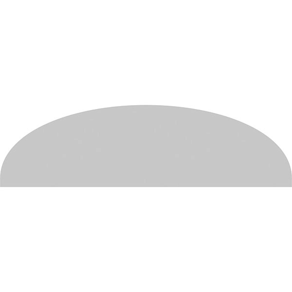 32x22W x 9x22H x 2x22P Elliptical Sunburst PVC Pediment W5649