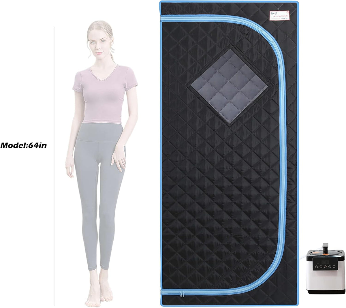 Portable Home Steam Sauna Tent with 1,000 Watt Steam Generator and 60 Minute Timer X362