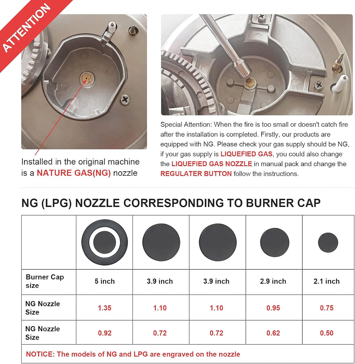 36 inch 5 Sealed Burners Stainless Steel Gas Cooktop with Cast Iron Grates P2933
