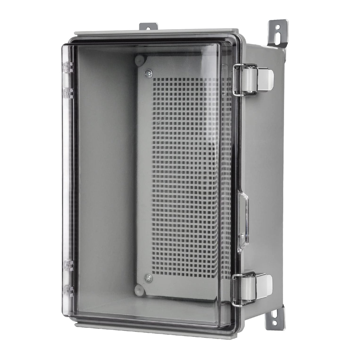 Waterproof Hinged Clear Cover ABS Plastic Junction Box, Pack of 2 K60038