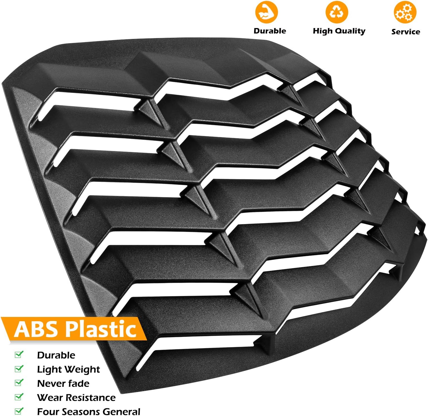 Rear Window Louver ABS Matte Black W169