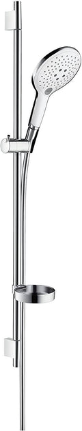 White/Chrome Hand Shower and Shower Rail Set E527188