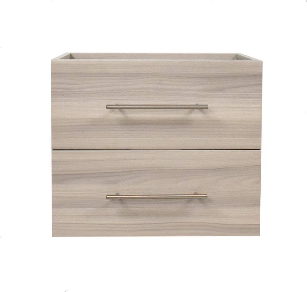 Ash Grey Wall-Mounted Floating Bathroom Vanity Cabinet W643641