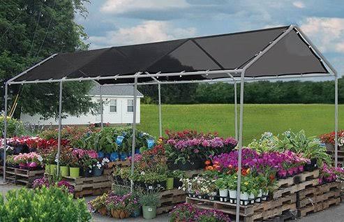 Black Heavy Duty Mesh Tarp Sun Shade Awning Fence Screen T61046