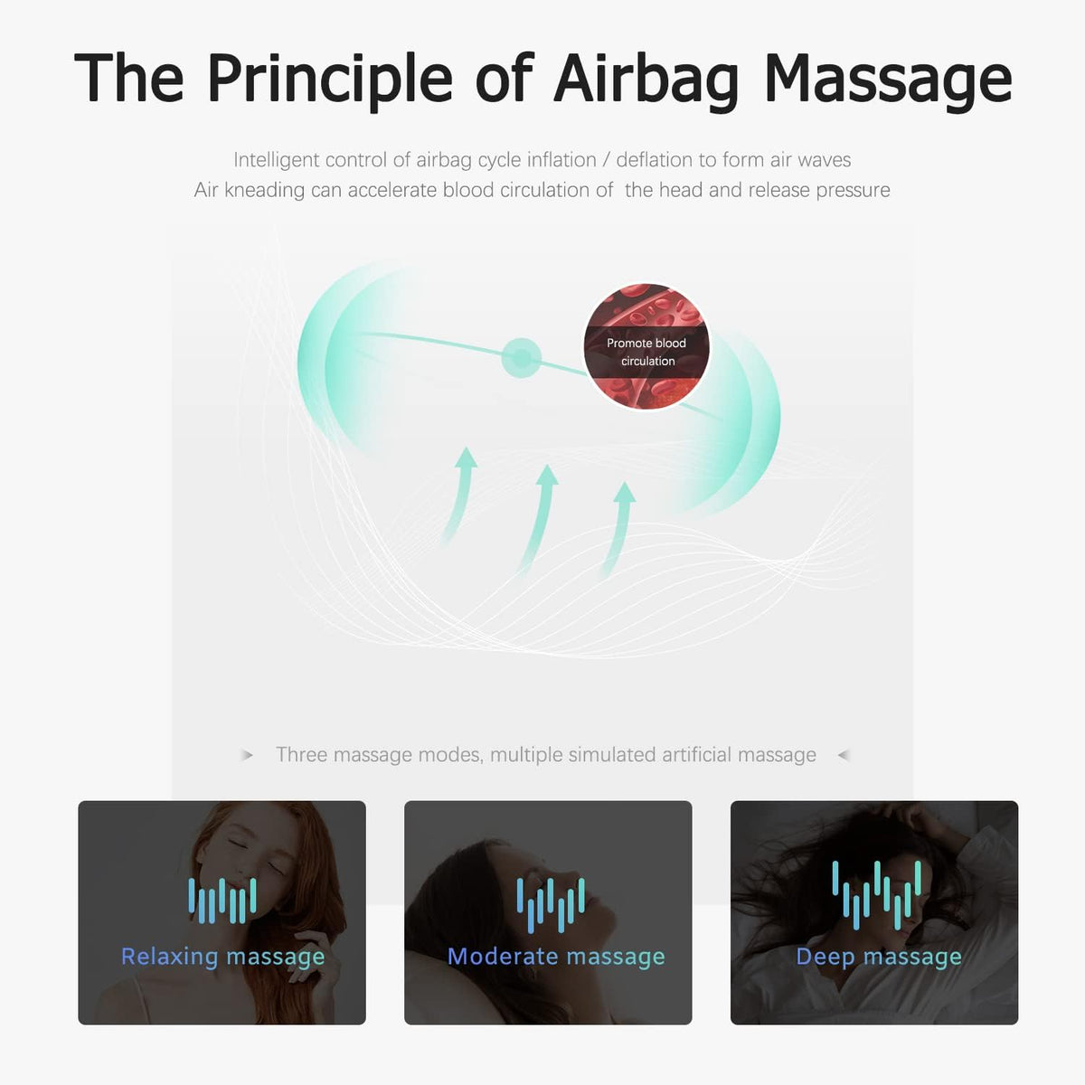 Adjustable Rechargeable Head Massager Pack of 2 F468