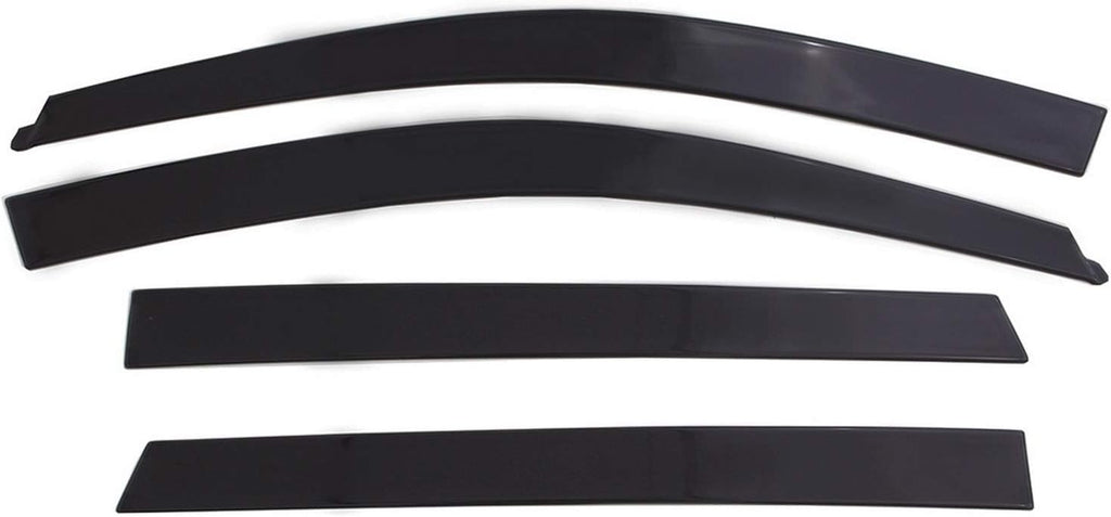 4-Piece Dark Smoke Side Window Deflector R678