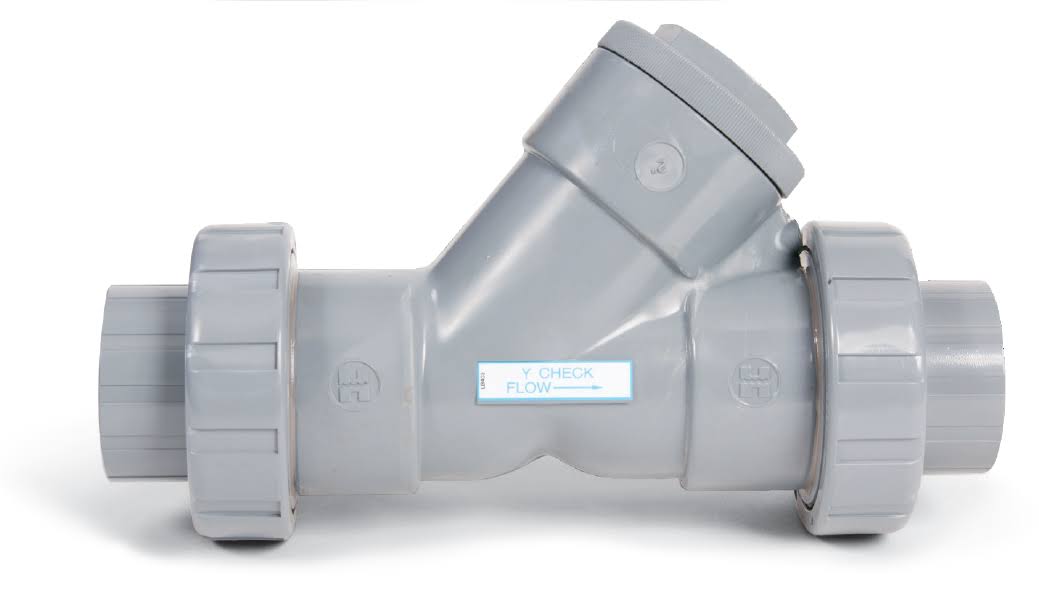 True Union Y Check Valve, PVC, 1-1/2 in. K139